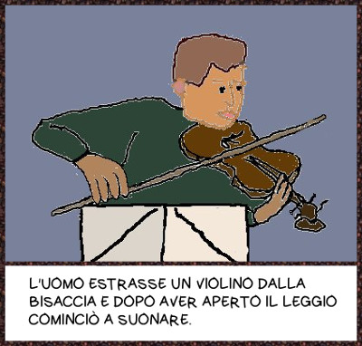 il violinista suona una mazurka